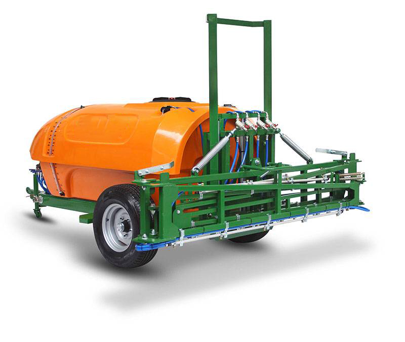 سمپاش 2000 لیتری بوم 16 متری ارتفاع هیدرولیک کششی لاستیک کوچک